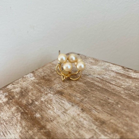 Vintage Pearl & Gold Hat Stick Pin - Picture 2 of 6